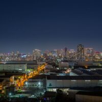 なみはや大橋からの市内西・北部
